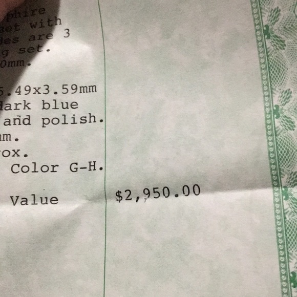 Stunning 750 sapphire diamond ring 💍 - Picture 8 of 8